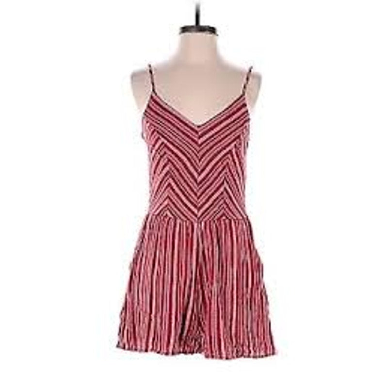 One Clothing x Anthropologie Red & White Romper NWT Size Small