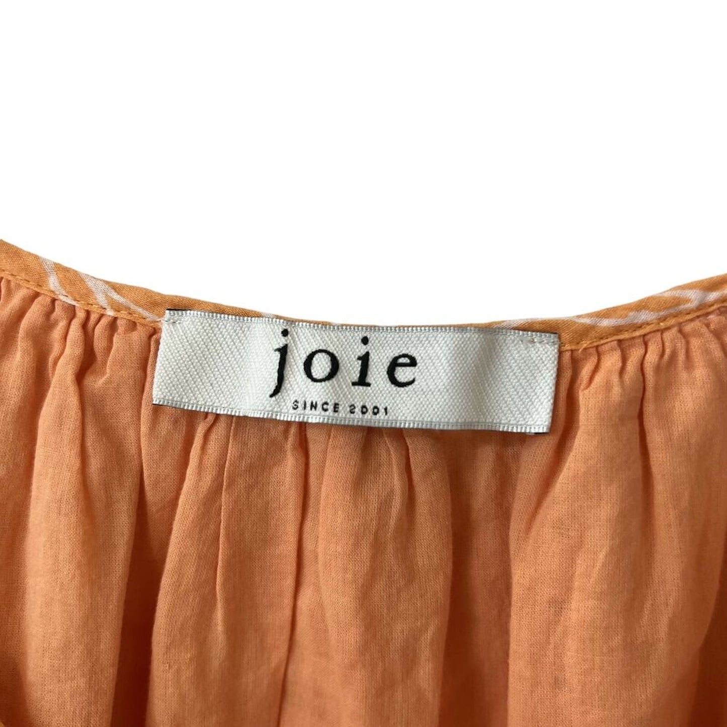 Joie Tillman Mini Cotton Dress - Botanical - Orange - M