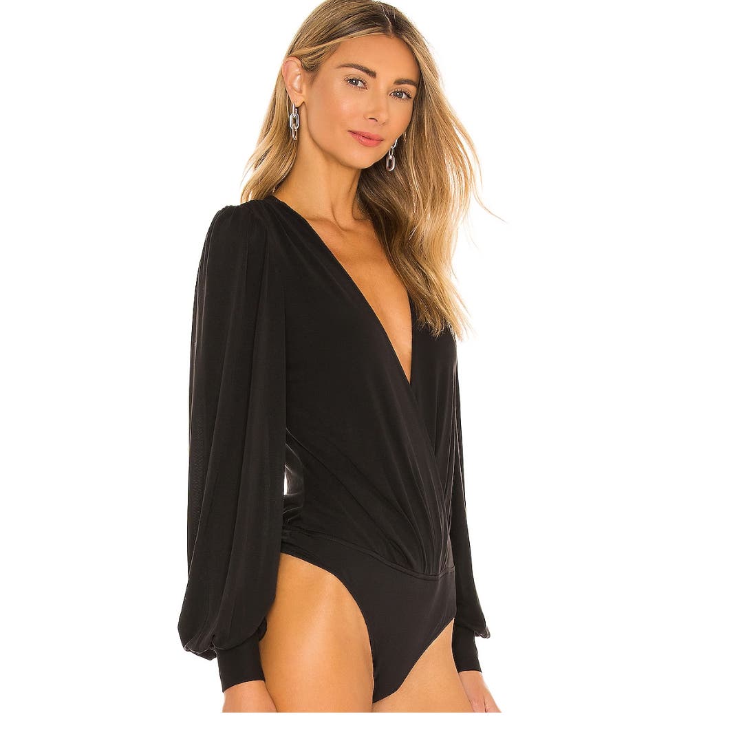 Lovers and Friends Joelle Bodysuit in Black NWT Size Small