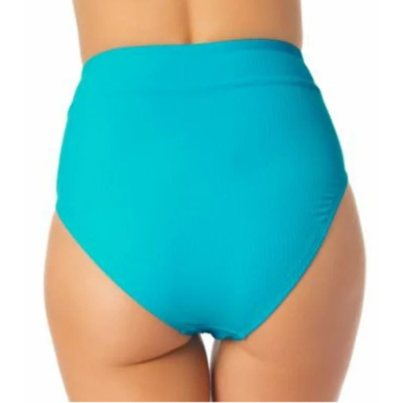 California Waves Juniors' High-Waist Bottoms in Turquoise NWT Size XL