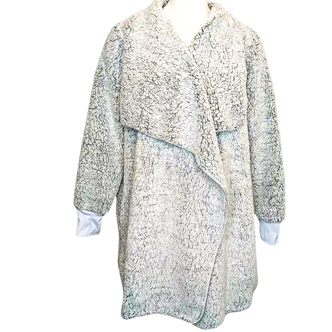 Bumblebella by Jill Martin Petite Sherpa Long in Frost Gray Size Large