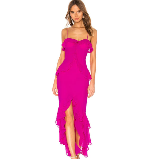 Lovers & Friends Melissa Gown in Magenta NWT Size Small