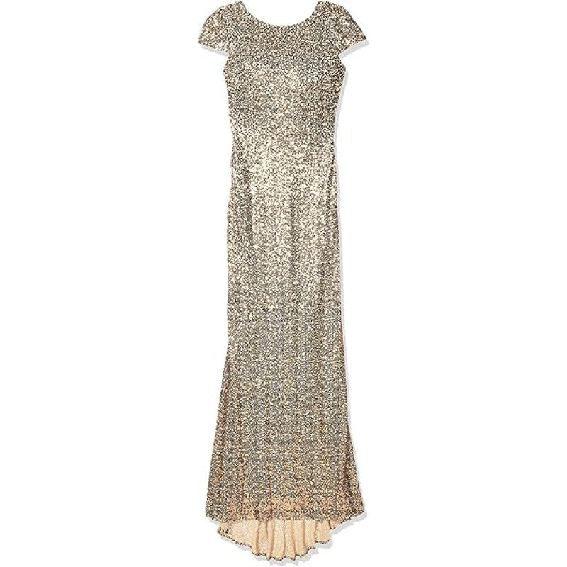 Badgley Mischka Night at the Oscars Gown in Gold Size 2