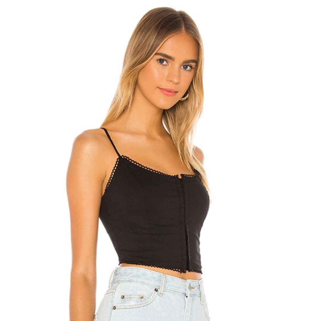 Superdown Kelly Cami Top in Black NWT Size Small