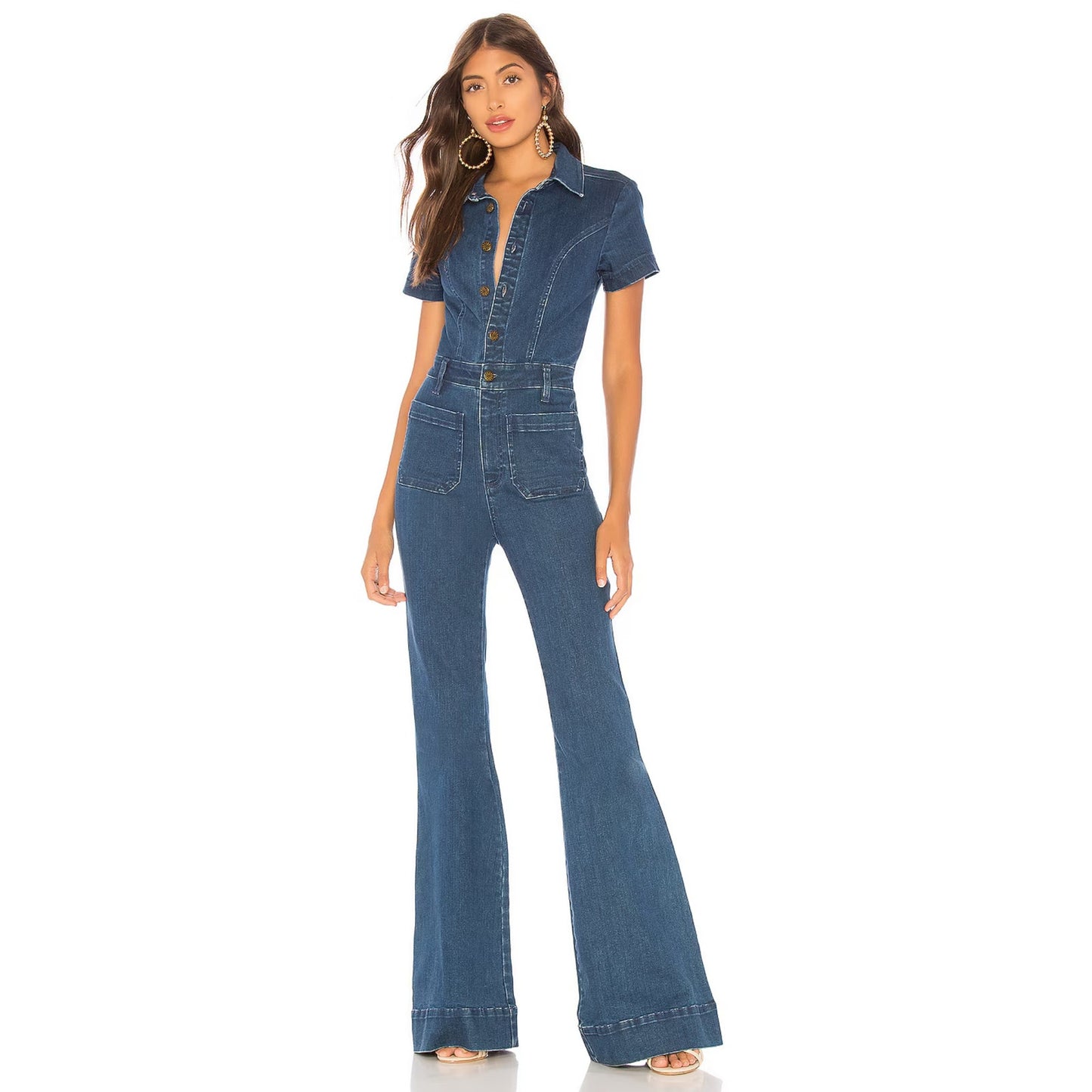 Show Me Your Mumu Everhart Jumpsuit in Lunar Blue NWT Size XS