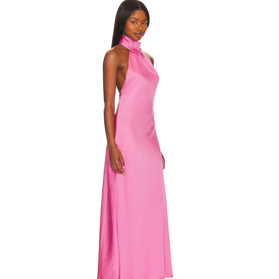 Significant Other Darcy Backless Dress in Pop Pink NWT Size 2 US