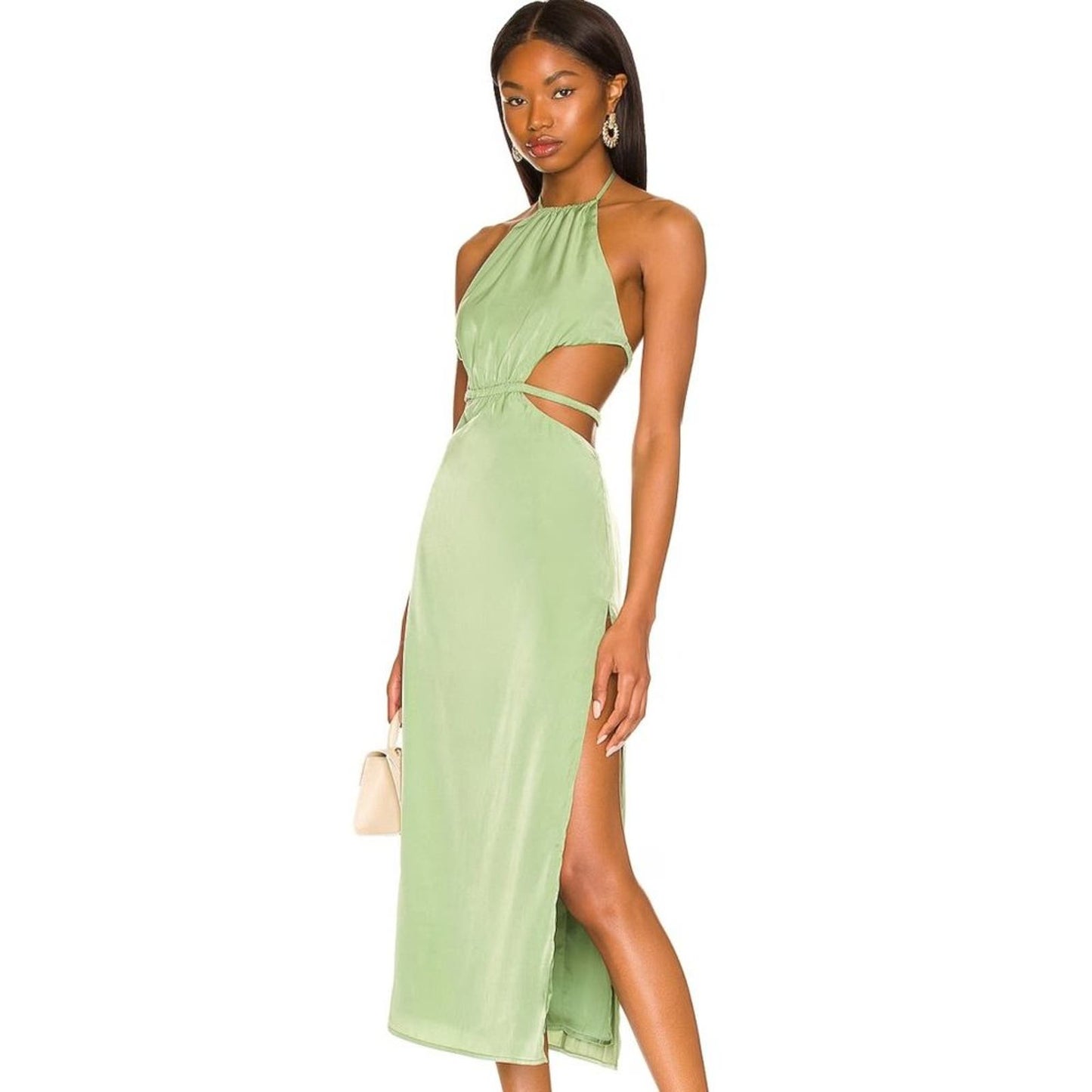 Camila Coelho Remi Midi Dress in Jade Green NWT Size Small
