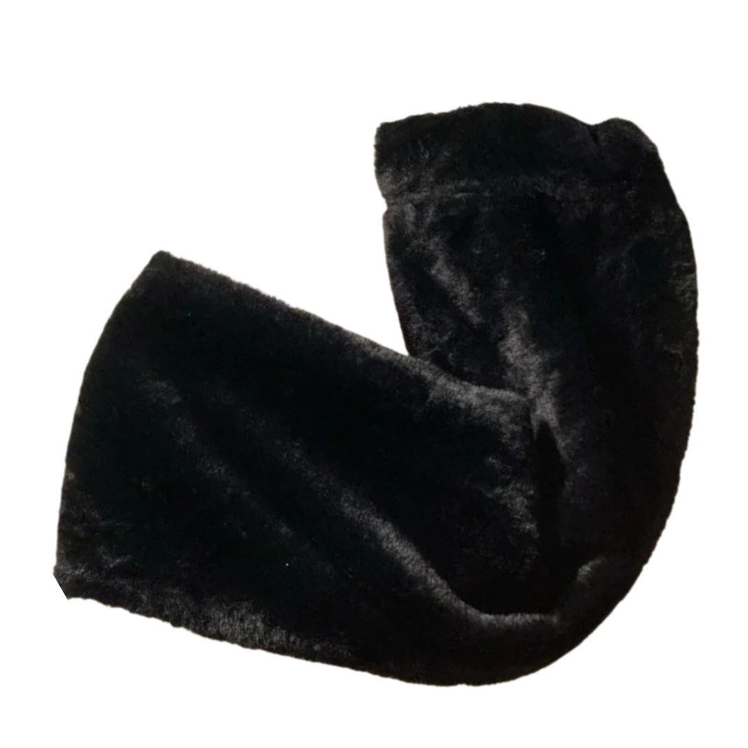 Nuage Faux Fur Infinity Scarf in Black NEW One Size