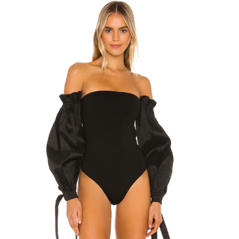 MAJORELLE Bliss Bodysuit in Black NWT Size XS