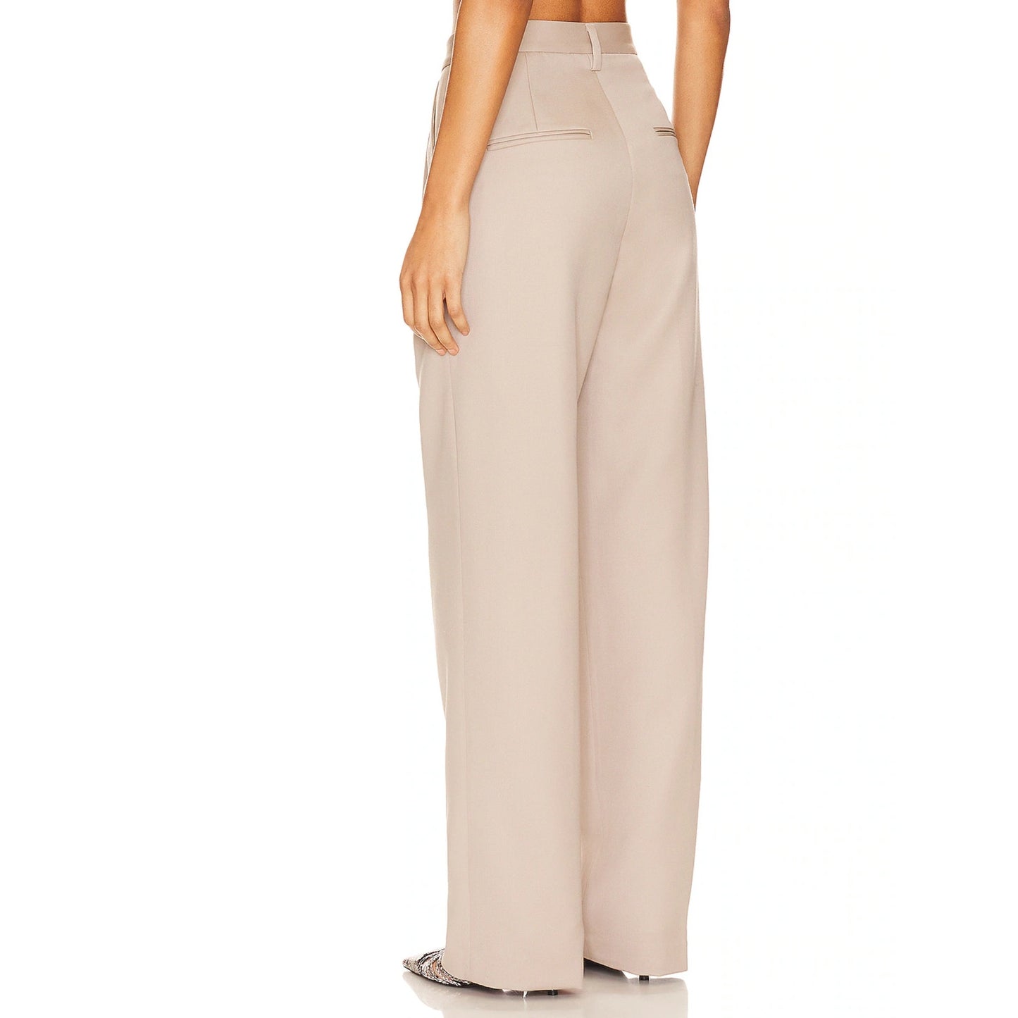 ANINE BING Carrie Pant in Taupe NWT Size 34 (Small US)