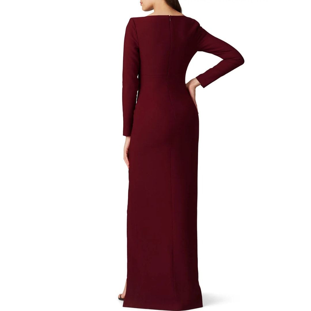 LIKELY Rhubarb Leandra Gown in Maroon EUC Size 14