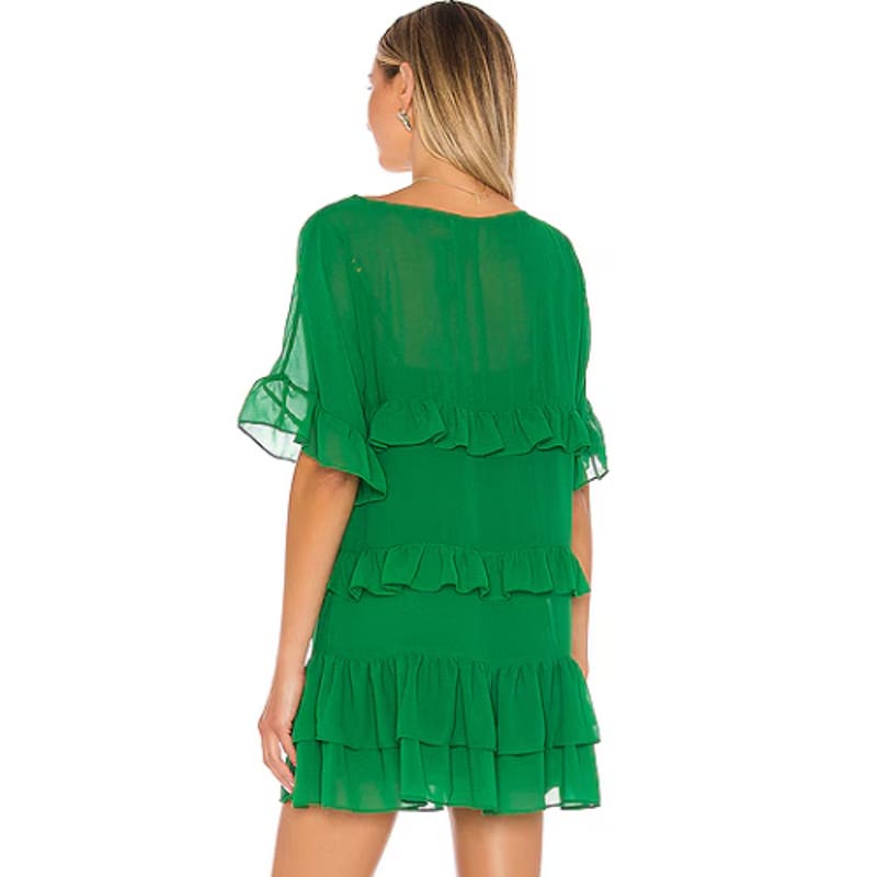 Lovers + Friends Mona Mini Dress in Viridian Green NWT Size Small