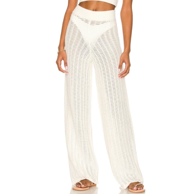 Tularosa Maeve Knit Pant in Ivory White NWT Size Small