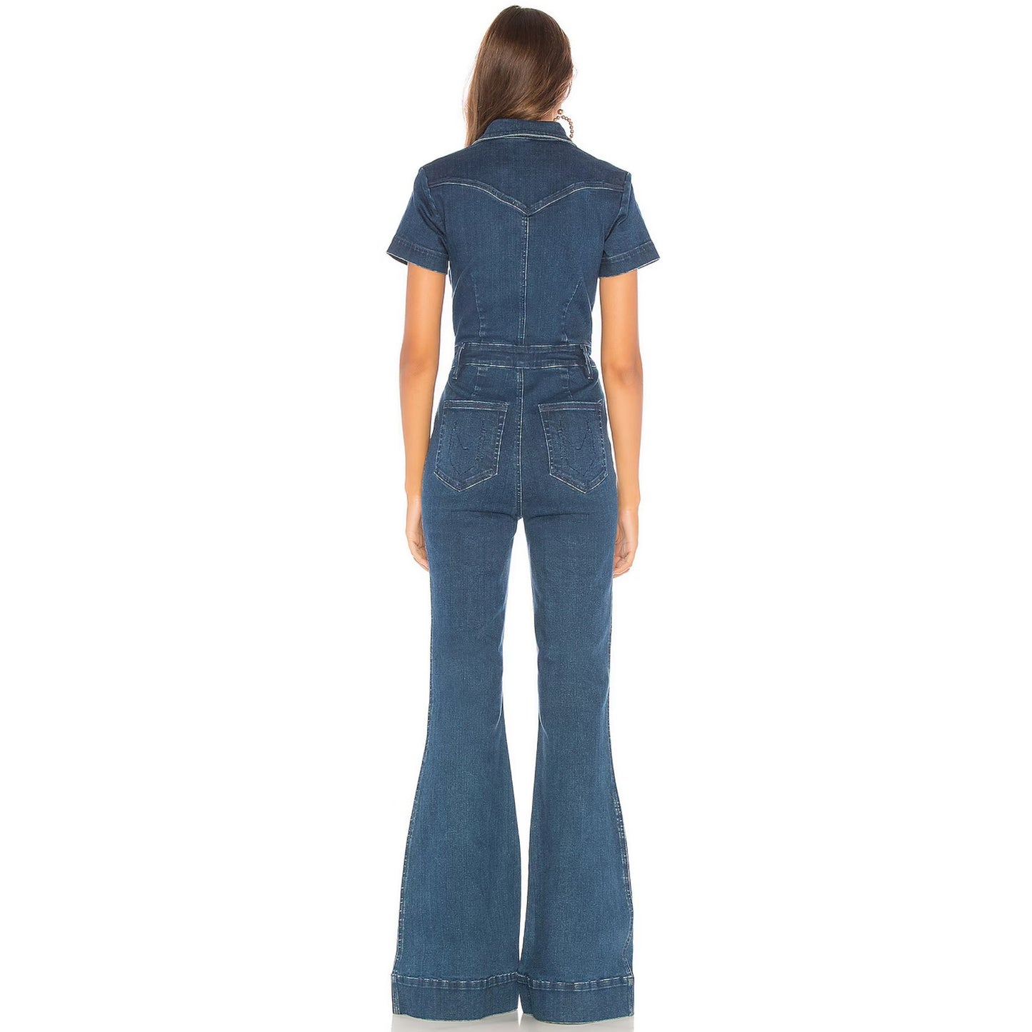 Show Me Your Mumu Everhart Jumpsuit in Lunar Blue NWT Size XS