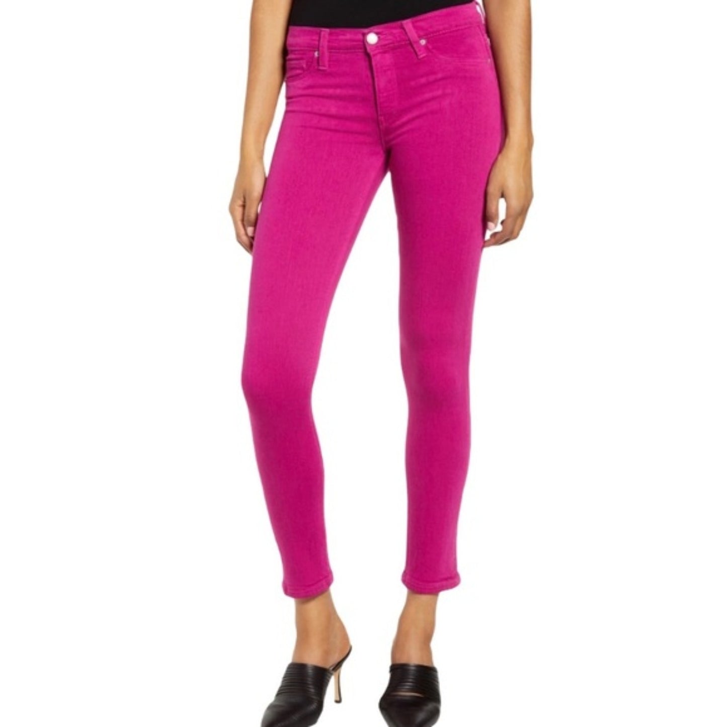 Hudson Nico Ankle Skinny Jean in Barbie Pink Size 25