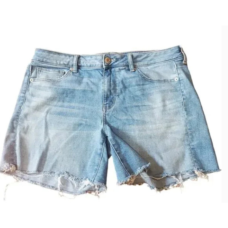 American Eagle Midi Shorts Light Super Stretch X Mom Short Size 10