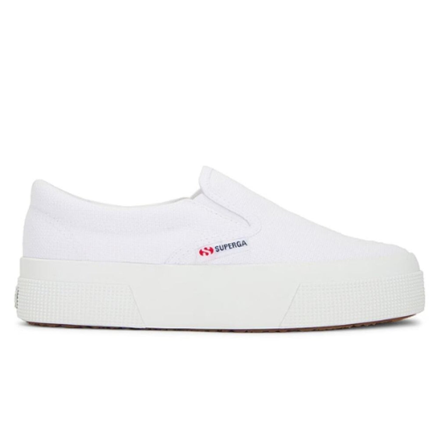 Superga 2740 Mid Platform Slip On Sneaker in White Size 7.5