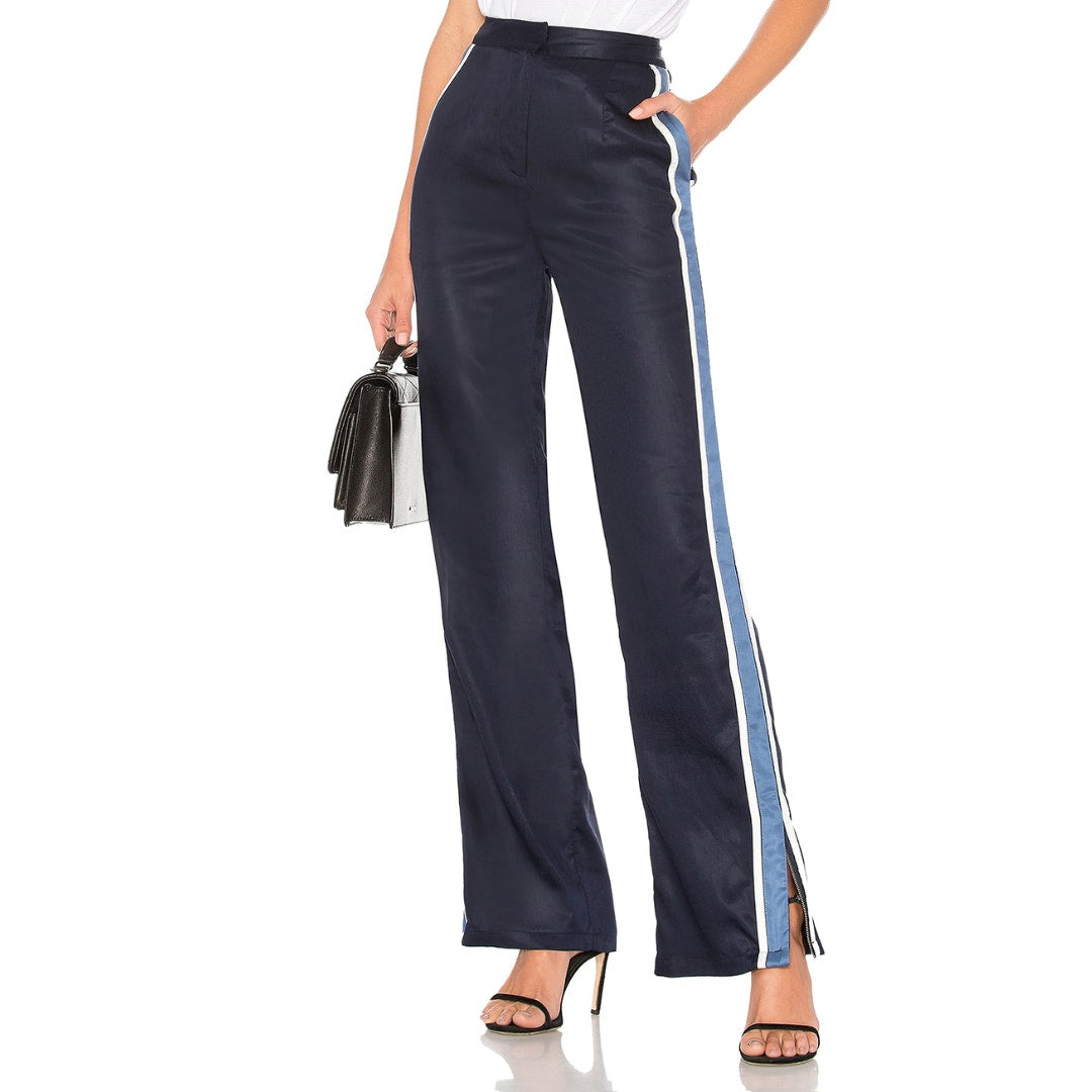 House Of Harlow 1960 x REVOLVE Slim Leg Pant in Navy Combo