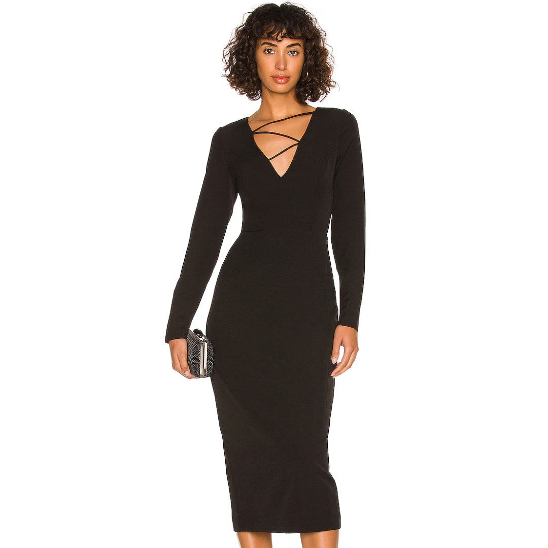 Bardot Marianna Midi Dress in Black NWT Size Small