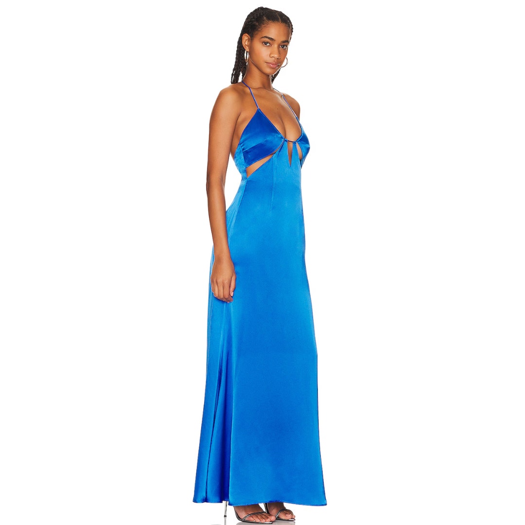 SAU LEE Cher Gown in Blue NWT Size 0