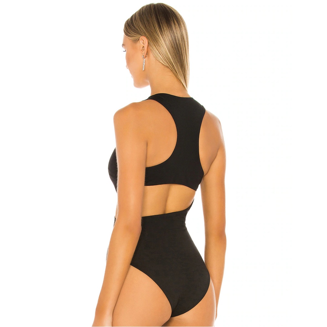 Revolve H:ours Kyoto Bodysuit in Black NWT Size Small