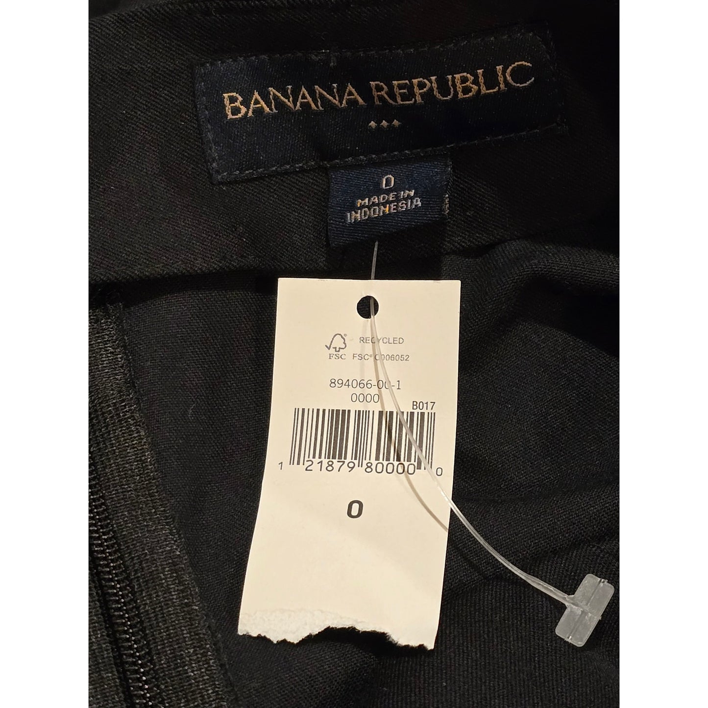 Banana Republic Black Pencil Mini Skirt in Black NWT Size 0