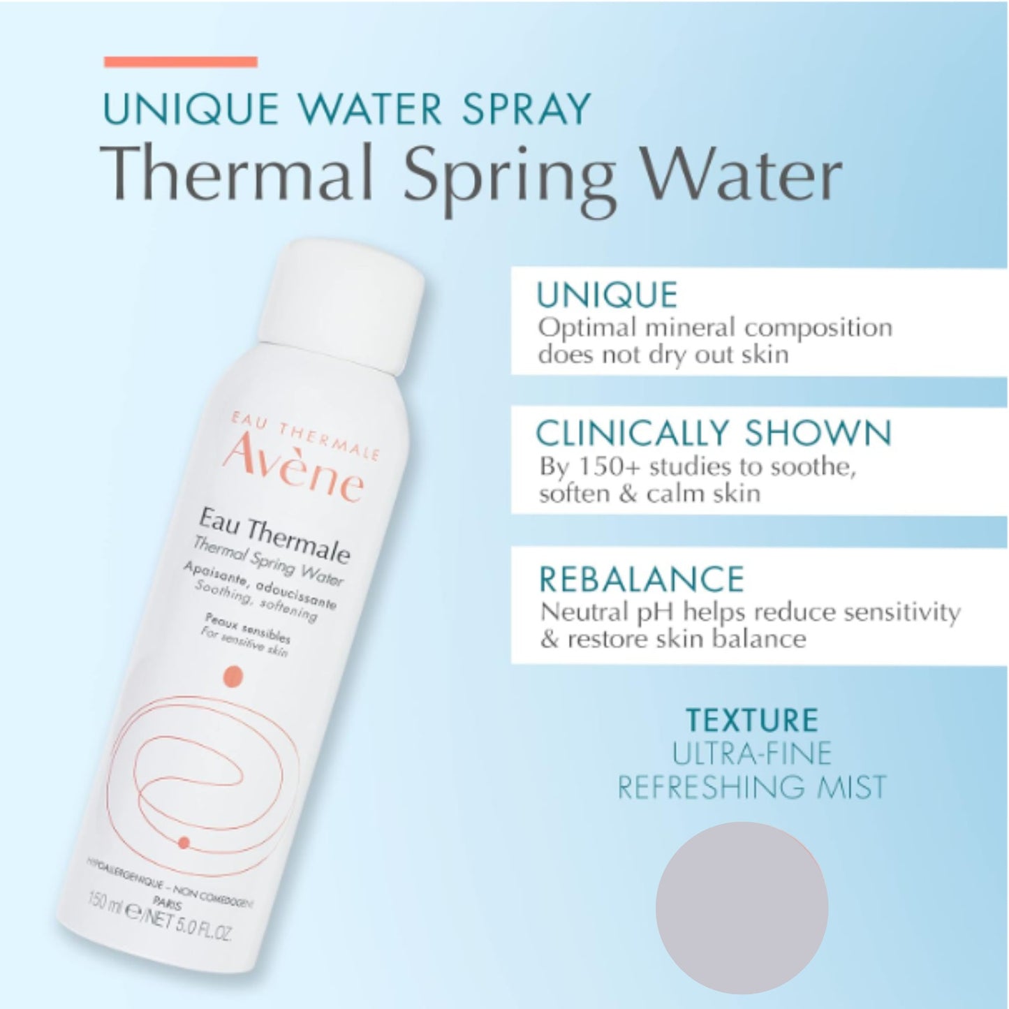 Avène Thermal Spring W@ter New In Package of 2