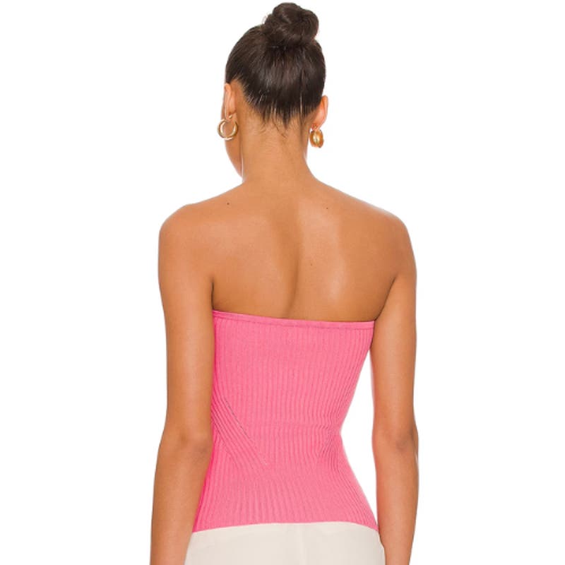 Camila Coelho Hazel Tube Top in Hot Pink NWT Size Small