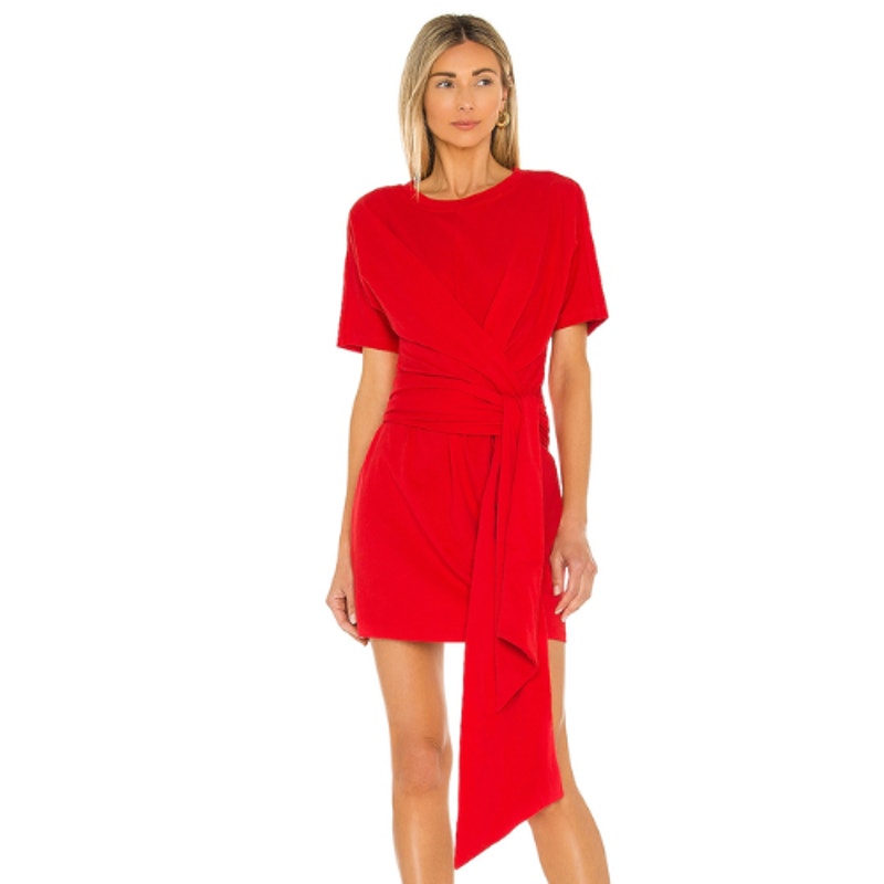 L'Academie The Nani Mini Dress in Cherry Red  NWT Size Small