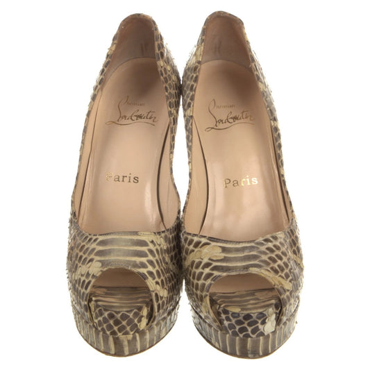 Christian Louboutin Authentic Python Pumps Size 37.5 / 7 US