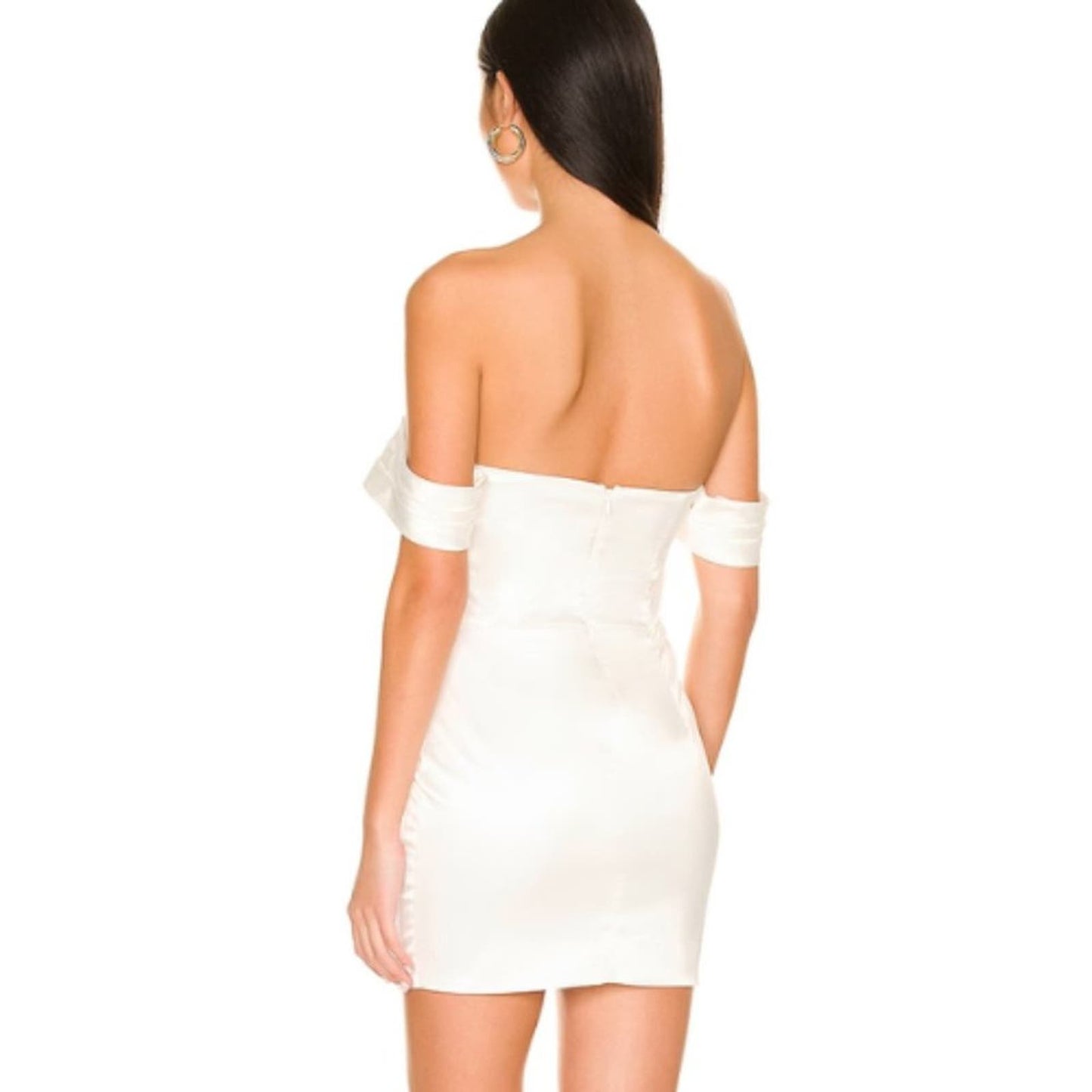 MORE TO COME Bella Off Shoulder Dress in White NWT Size XS