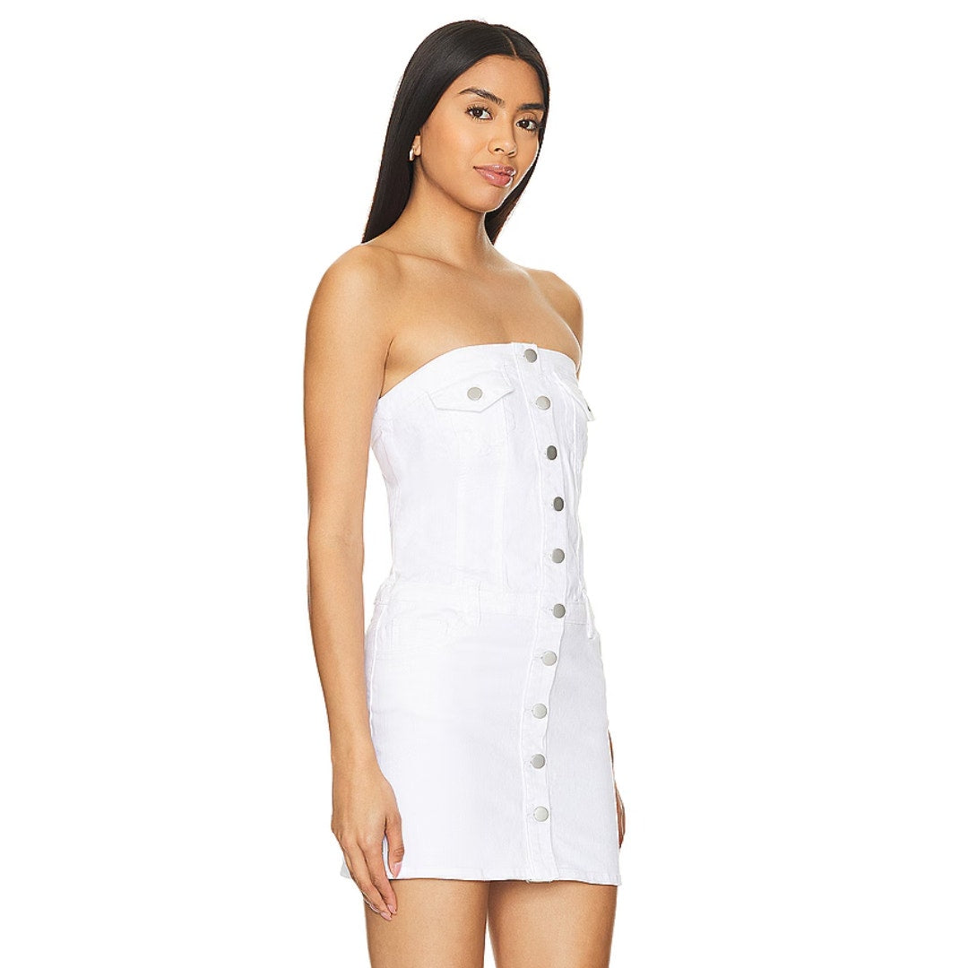 Amanda Uprichard Teyana Dress in White NWOT Size Large