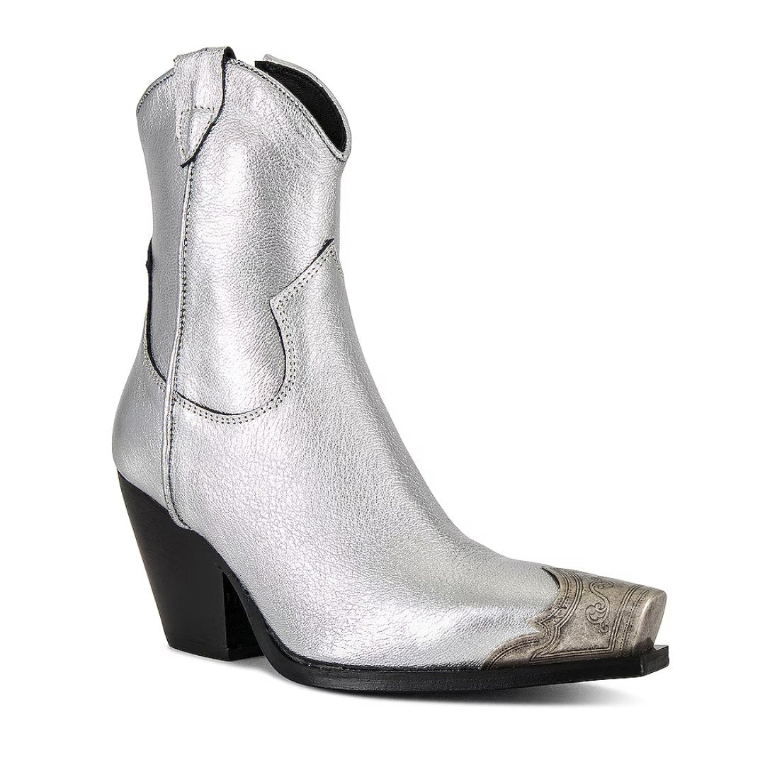 Free People Brayden Western Boot in Pewter Size 38 (size 8 US)