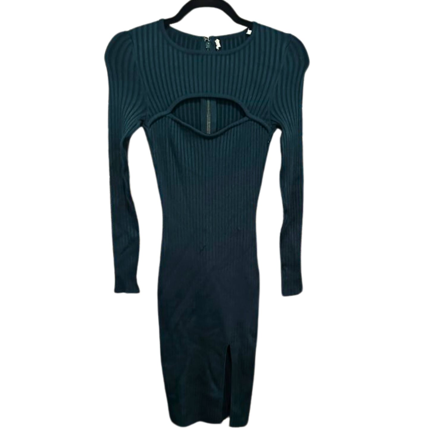 Dress the Population Pamela Long Sleeve Dress in Teal Size Small