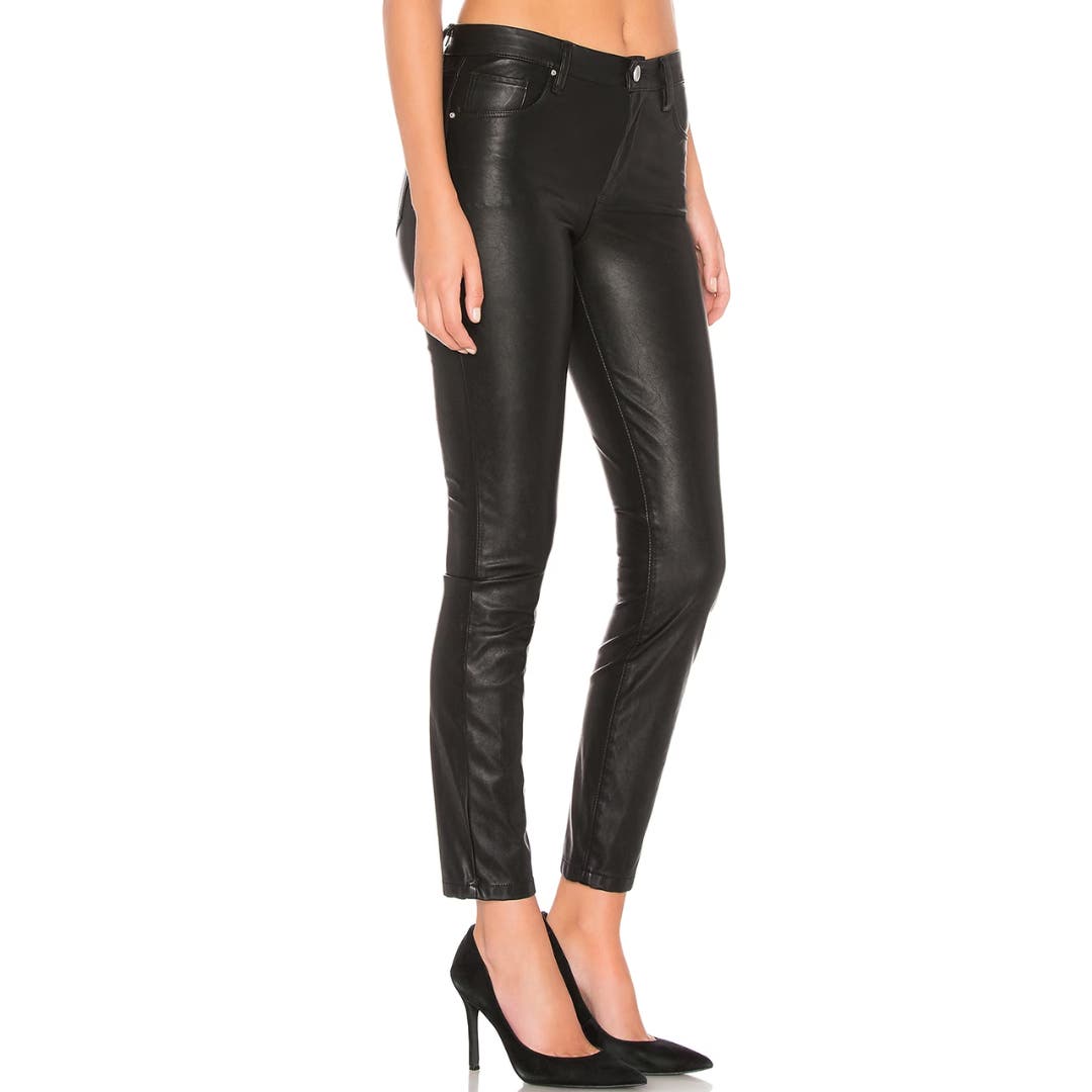 BLANKNYC Faux Leather Pant in Boom Bap Black NWT Size 27