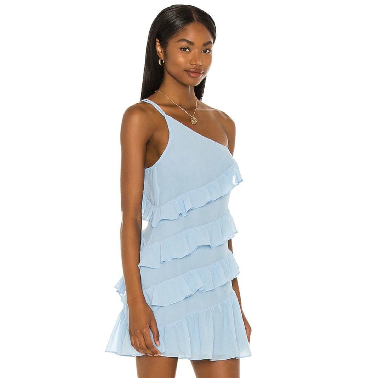 Lovers & Friends Dawn Mini Dress in Baby Blue NWT Size Small