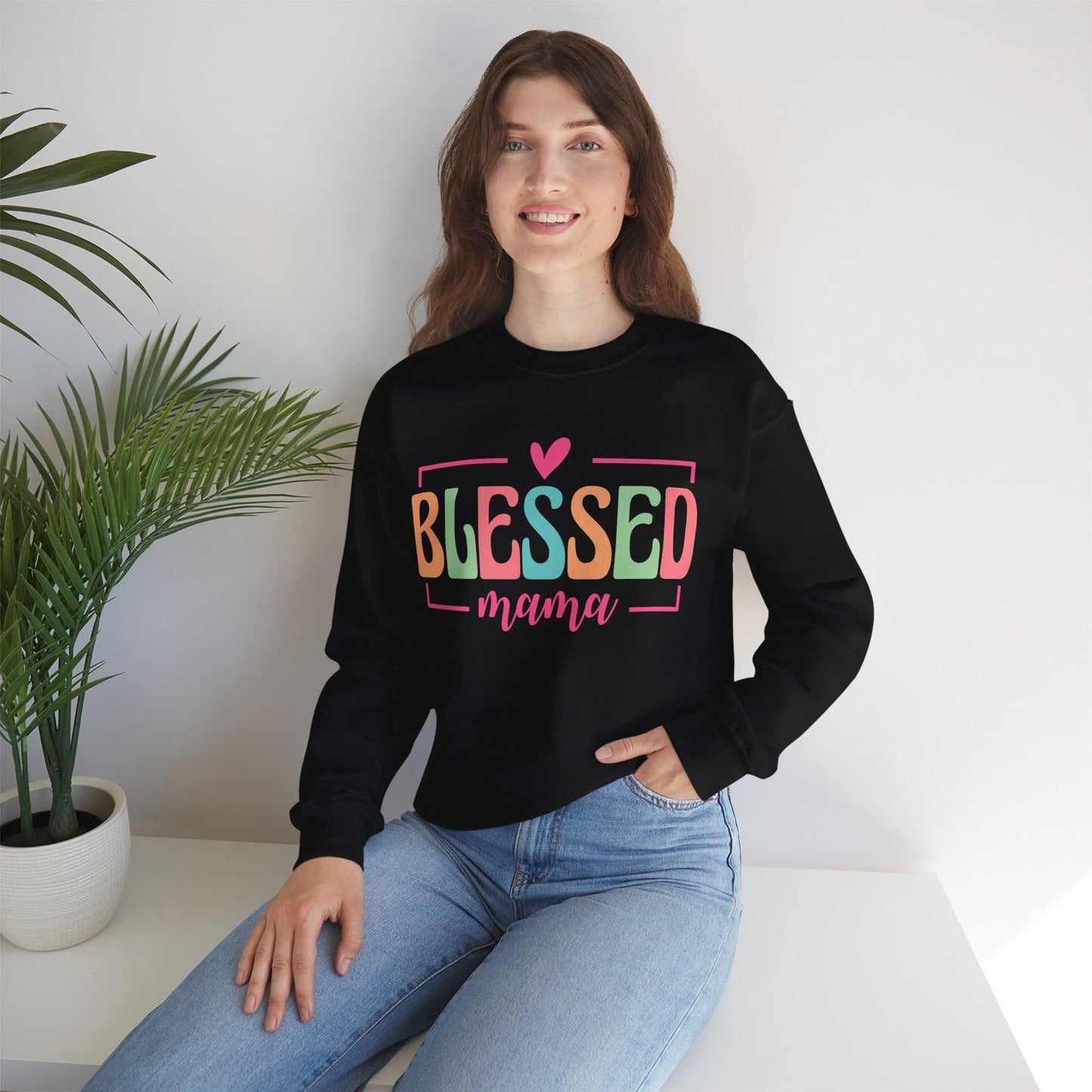 Blessed Mama Women's Heavy Blend™ Sweatshirt Small - 5 XL Plus