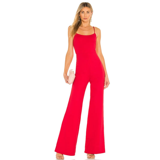 Lovers and Friends Lavinia Jumpsuit in Cherry Red NWT Size Small