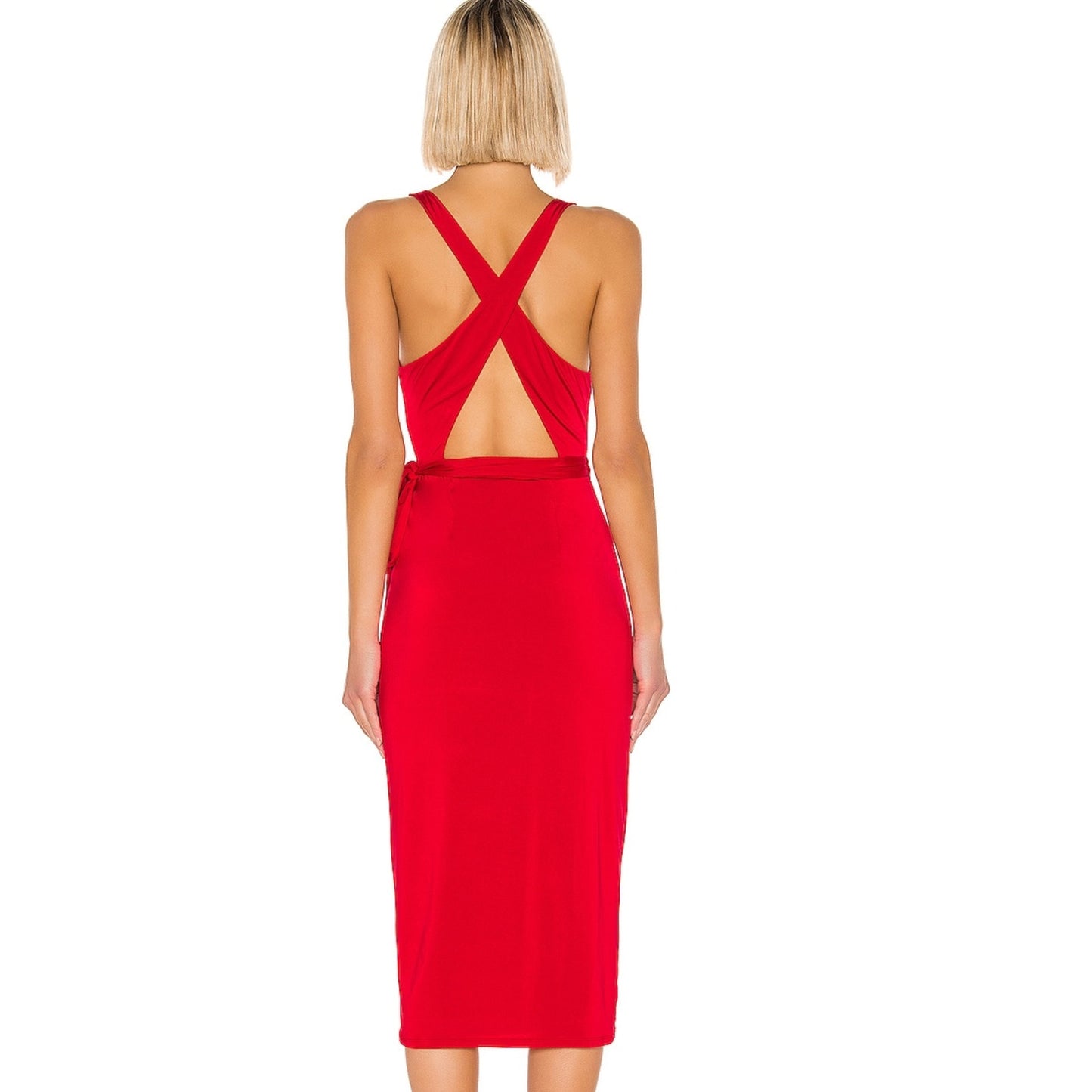 NBD x Naven Summer Dress in Candy Apple Red NWT Size XS