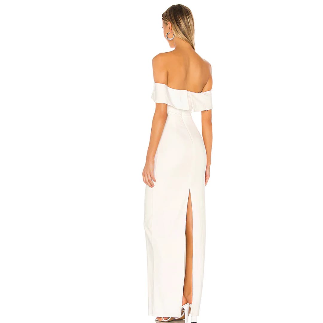 Lovers + Friends Galleria Gown in White NWT Size Small