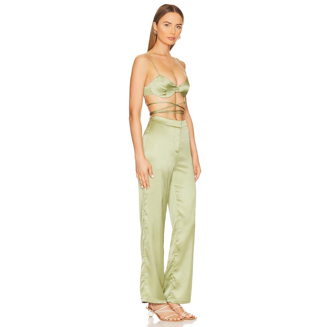 Superdown Maeve Pant Set in Sage NWT Size XS