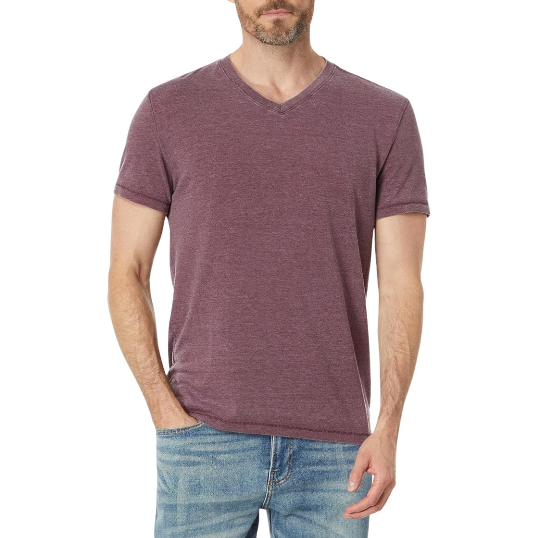 Banana Republic Premium Wash V-Neck Purple Heathered Size Large