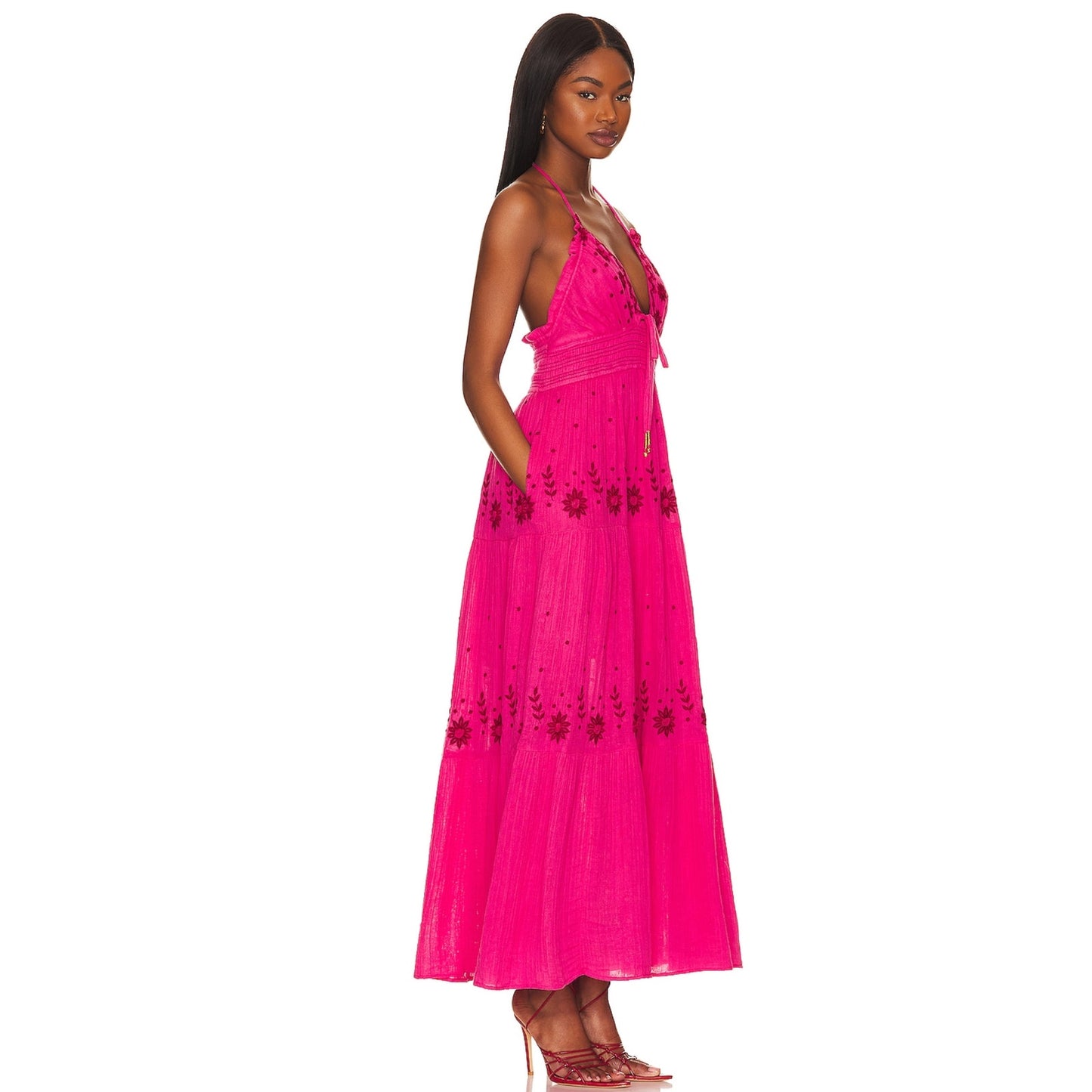 Free People Real Love Maxi Dress in Moxie Combo