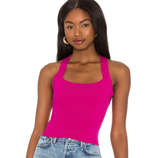 NBD Tia Tie Back Top in Fuschia NWT Size Small