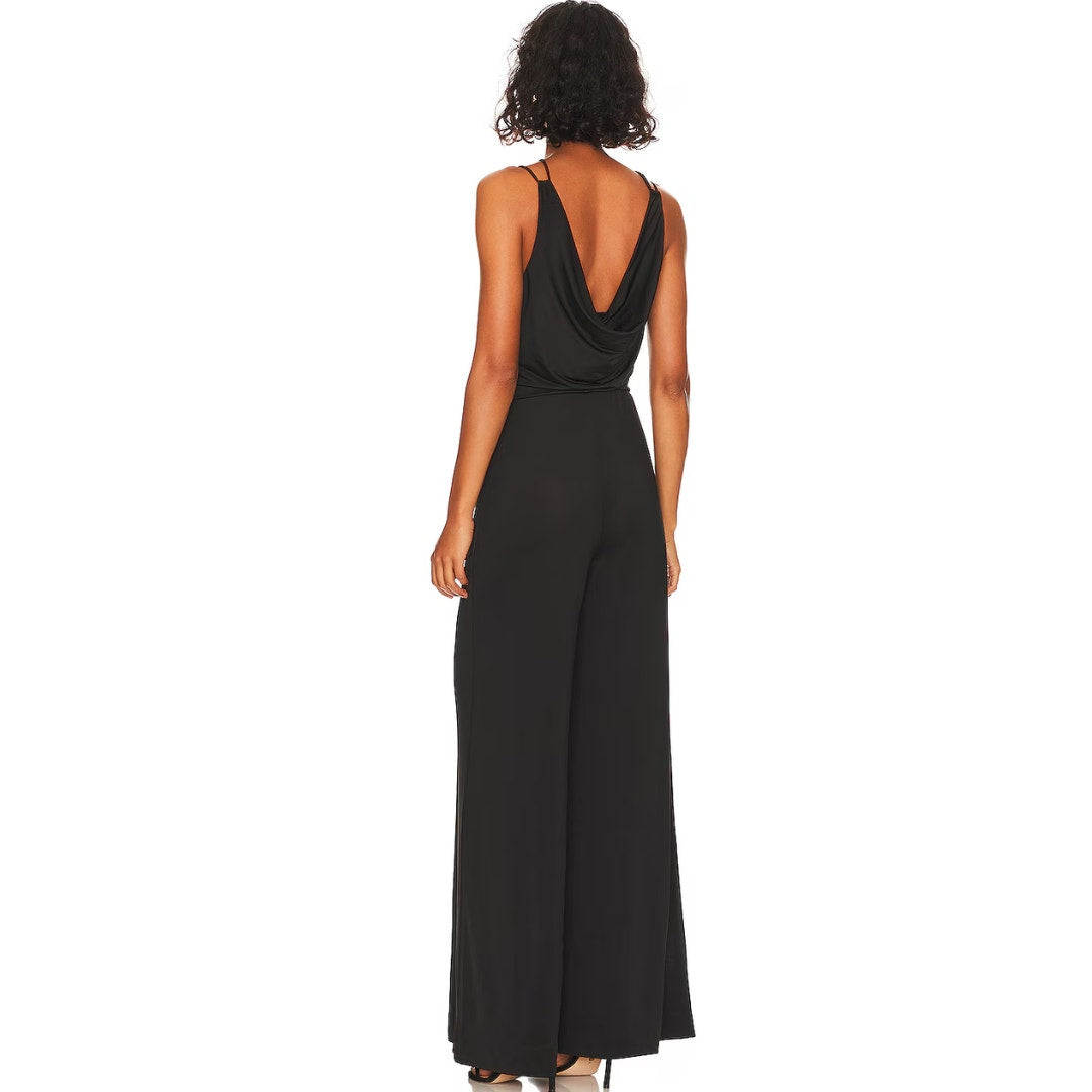 L'Academie Torin Jumpsuit in Black NWT Size Medium