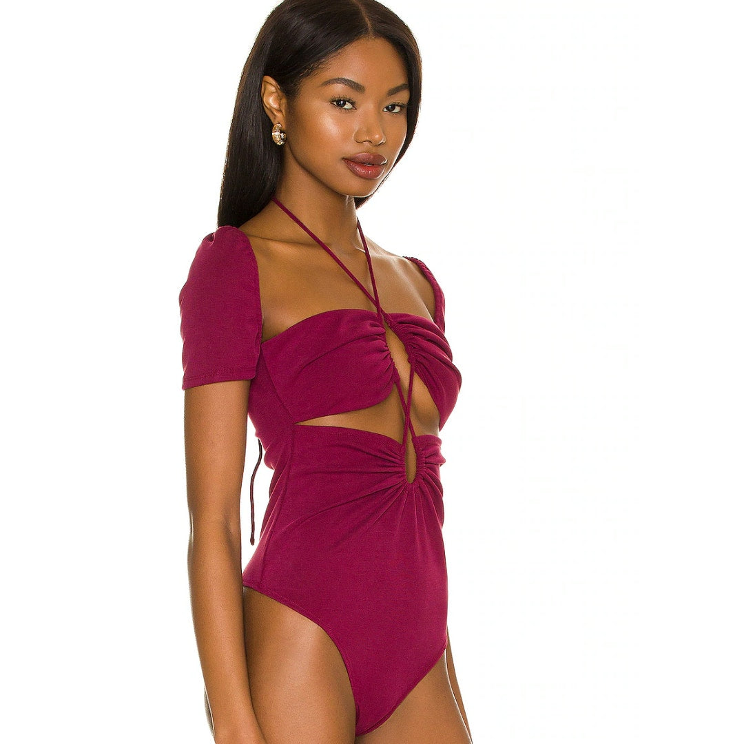 NBD Scout Bodysuit in Burgundy NWT Size Small