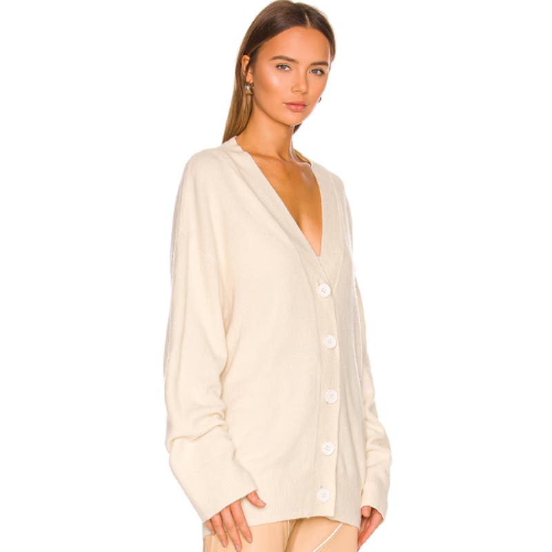 Camila Coelho Trista Oversized Cardigan in Ivory NWT Size Small