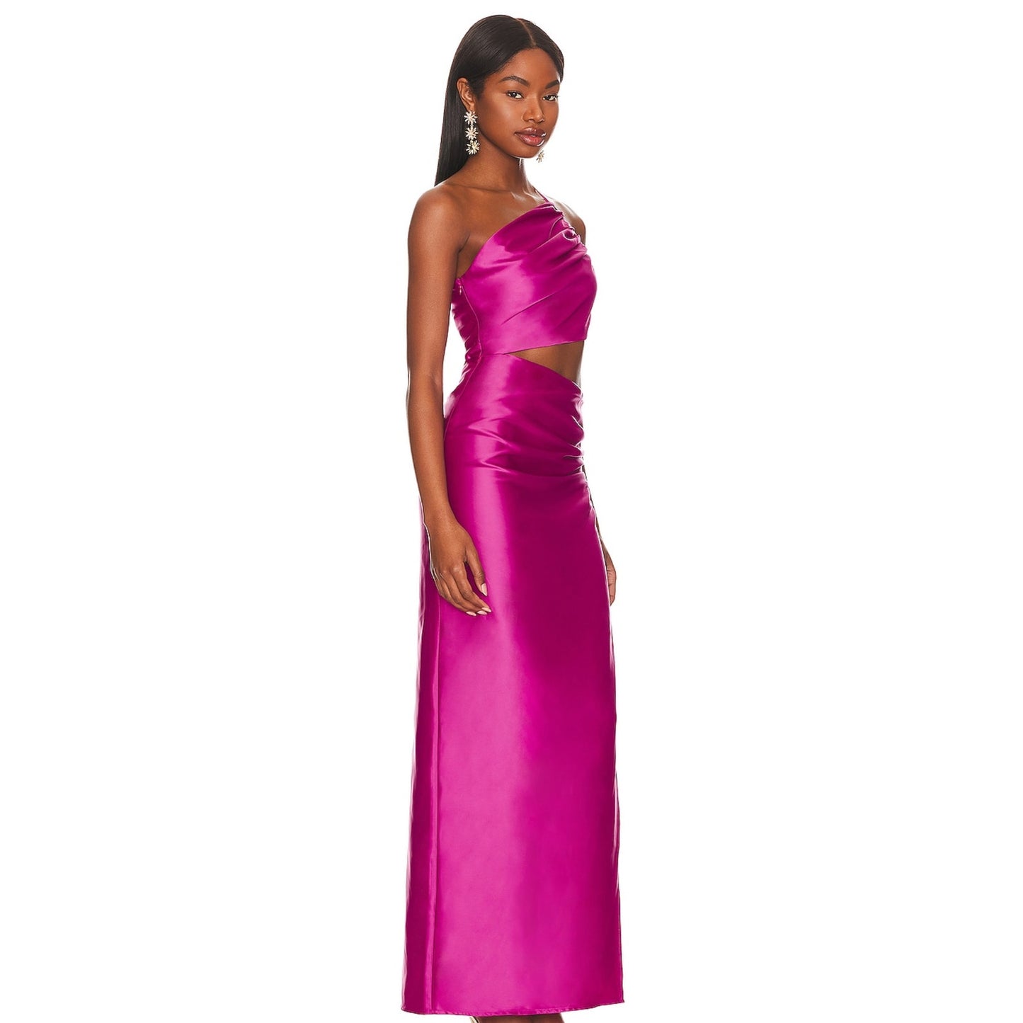 Lovers & Friends Chapman Maxi Dress in Magenta Pink NWOT Size Small