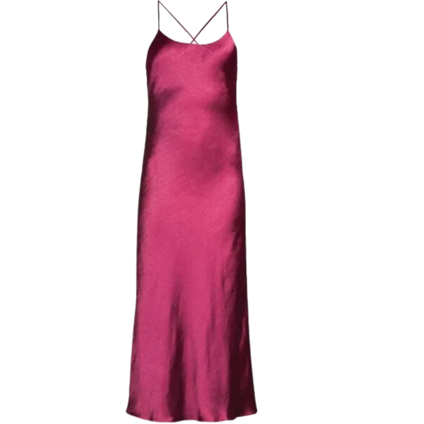 Line & Dot Makena Midi Dress in Magenta NWT Size XS