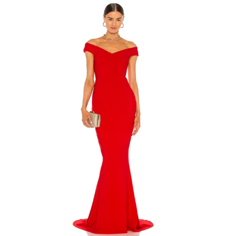 Nookie x REVOLVE Allure Gown in Cherry NWOT XS